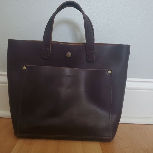 Portland Leather Handbags - Portland Leather Mini Crossbody Tote